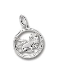 Rembrandt Charms, Leo Charm in Solid Sterling Silver or Gold