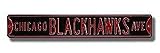 Steel Street Sign: &acute; CHICAGO BLACKHAWKS AVE &acute; - B0001LSC8A