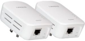 Belkin International, Inc - Linksys Plek500 Powerline Homeplug Av2 1-Port Gigabit Network Adapter Kit - 1 X Network (Rj-45) - 500 Mbps Powerline - Homeplug Av2 - Gigabit Ethernet "Product Category: Network &amp; Communication/Powerline Network Adapters"