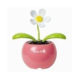 Two's Company Bee Happy Dancing Solar Flower, Set of 2