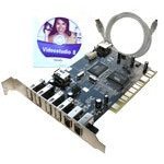 Review RYOTECH  / 8 Port Combo USB2.0 & Firewire PCI Card Kit with Firewire Cable and Ulead Videostudio 8 SE