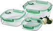 Freshvac Professional 3-Piece Square Set Nested Containers