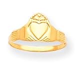 14k Claddaugh Childrens Ring - Size 3
