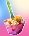 Profiset mit 10 Eisbecher und Spatel
