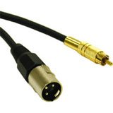 New - 12Ft Pro-Audio Xlr Male To Rca Male Cbl - 40048