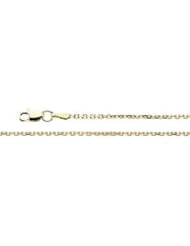 Diamond Cut Cable Chain 14K Gold Yellow Ch125 18 Inch