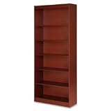 LLR89055 - 7 Shelf Vaneer Panel Bookcase, 36x12x84, Cherry