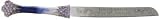 12.5 Hand Painted Granular Embellished Bread Knife with Engraving