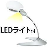 【期間限定 送料無料】 [訳あり] スタンドルーペ LEDライト付 W-130LS プラモデル 読書 両手を使った作業に ルーペ スタンド