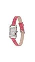Timex T2H931 Ladies Square Silvertone Casual Watch Genuine Water-Resistant Leather Band New
