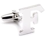 Personalized Silver My Initials Alphabet/Letter F Cufflinks Formal Wear