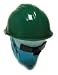 North Safety, 6 Pt. Suspension Ratchet Nape Hard Hat, Green