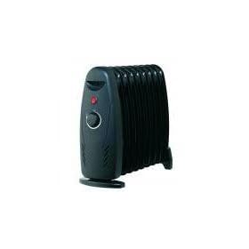 900W Black Oil Filled Radiator