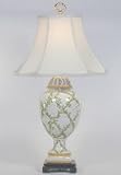 Bradburn Gallery Floral Trellis Porcelain Table Lamp