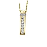 10K Yellow Gold Diamond Pendant