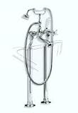 Lefroy Brooks Classic Bath Shower Mixer w/ Standpipes Sleeves and Adjustable Baseplates for Rim Moun