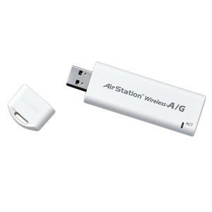 BUFFALO USB2.0用 無線子機 AirStation 11a/g/b W56対応 KEY型 WLI-UC-AG