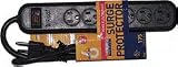 WOODS INDUSTRIES 5700 6 OUTLET SURGE PROTECTOR STRIP - BLACK