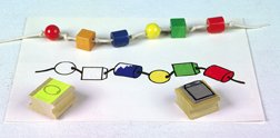 Bead Patterns Rubber Stamps