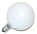 Philips DuraMax 40-Watt G16.5 Decorative Globe E12 Candelabra Base Light Bulbs, Frosted White (8 Pack)