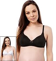 2 Pack Maternity Padded T-Shirt Nursing B-E Bras