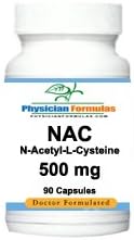 4 Bottles N-Acetyl-L-Cysteine N-A-C Supplement 500 Mg, 90 Capsules - Endorsed By Dr. Ray Sahelian, M.D. - A Liver Antioxident