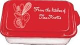 Red Personalized Cake Pan