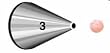 Wilton Decorating Round Icing Tip #3