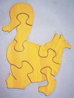 21x3KZo1YbL Wooden Educational Jig Saw Puzzle   Mother Duck