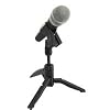 Foldable desktop microphone stand