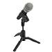 Foldable desktop microphone stand