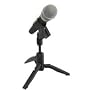 Foldable desktop microphone stand