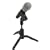 Foldable desktop microphone stand