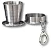 Travel Stainless Steel Telescopic Collapsible Shot Glass w/Key Ring. Great for Travel, Boating and Fishing! 