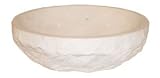 Quiescence SI-VC-166-WHT 16''x6'' Sink Vessel Basin Chiseled Exterior- White
