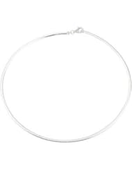 02.60 Mm Reversable Omega Chain Matt And Polish Finish Sterling Silver Ch997 16 Inch