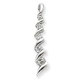 Sterling Silver CZ Journey Pendant