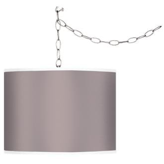 Intuitive Giclee Pattern Swag Style Plug-In Chandelier