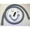 Qualtex Replacement Washing Machine & Dishwasher Drain Hose Extension 1.5m. Complete with Coupler & 2 Jubilee Clips.