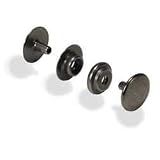 Tandy Leather Line 20 Gunmetal Black Plate Snaps 10 pack 1261-03