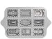 Nordic Ware Train Cake Pan Individual Pieces Cookware