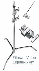 Avenger A225SK4 A225S 40-Inch Turtle Century Stands D200 Grip Heads and D520L 40-Inch Extension Arms - Pack of 4 (Chrome)