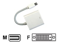 JOUJYE MiniDisplayPort/DVI-D Adapterkabel 0,1m Stecker 20Pin auf DVI-D Buchse 24+1 fuer APPLE Mac Book Laptop Serien