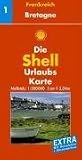  : Shell Urlaubskarte Frankreich 01. Bretagne. 1 : 200 000. Mit Reisef&uuml;hrer und Ortsverzeichnis