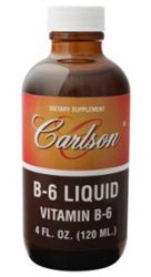 Carlson Laboratories - B-6 Liquid Vitamin B-6, 200 mg, 4 fl oz liquid