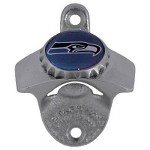 Seattle Seahawks Wall Mounted Bottle Opener - Mounting Screws Included by Brown Manufacturing Company / STARR Bottle Openers