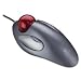 Logitech, Inc Products - Trackball, Right/Left Hand, Customizable Buttons, Red/Silver - Sold as 1 EA - High-precision trackball features a comfortable thumb-controlled design that is ideal for extended right-handed or left-handed use. Large trackball improves control while reducing hand and wrist motion. Fingertip control allows fast, accurate cursor movement. Marble optical technology delivers smooth, ultra-precise tracking. Customize buttons with included MouseWare software. WebWheel software