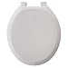 Church 300SLOW White round closed front slow-close lift-off plastic toilet seat with ...