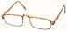Plastic Tortoise Half Frame with nose bridge by American Reading Glasses