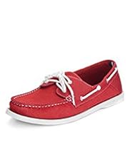 Blue Harbour Lace Up Canvas Deck Shoes